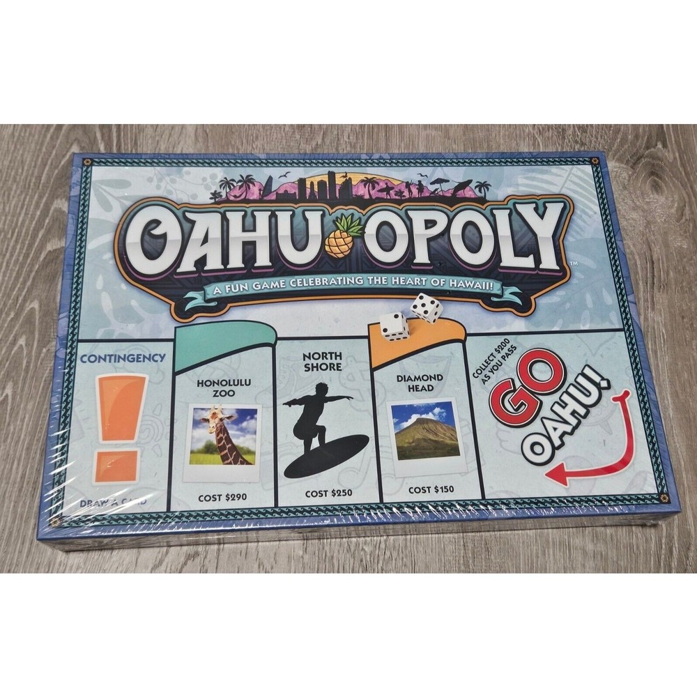Oahu Opoly Hawaii Monopoly Board Game Limited Edition - New Sealed!
